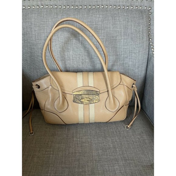 Prada Beige/ Blush Daino Leather Shoulderbag - Picture 1 of 12
